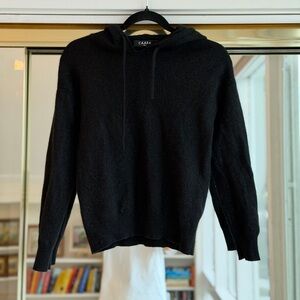 CAARA Cashmere Black Hoodie Sweater